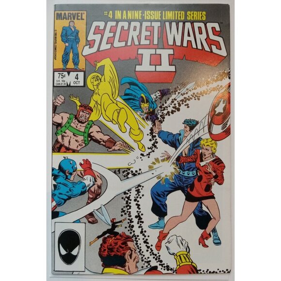 Secret Wars II #4 (1985) 1st App Kurse Bagged/Boarded Marvel Comics Comic Book - Picture 2 of 3